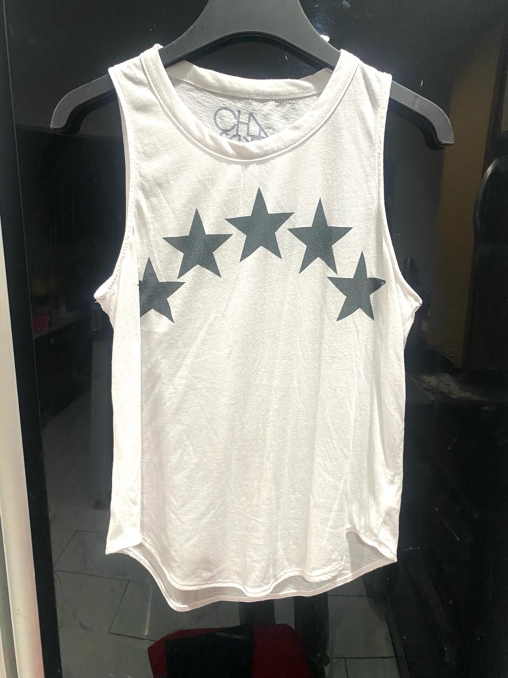Ladies Chaser 5 Star Vintage Thin Tank Top M
